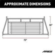 Load image into Gallery viewer, ARIES Classic Black Steel Headache Rack 111001 fits Ford F-250 - Main Product View