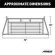 Load image into Gallery viewer, ARIES Classic Black Steel Headache Rack 111001 fits Ford F-250 - Main Product View