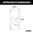 Load image into Gallery viewer, ARIES Jeep JK Unlimited Security Cargo Lid Side Panels ALC25000-01 fits Jeep JK - Side View