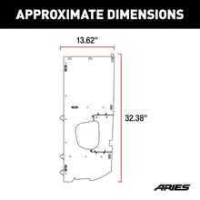 Load image into Gallery viewer, ARIES Jeep JK Unlimited Security Cargo Lid Side Panels ALC25000-01 fits Jeep JK - Side View
