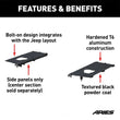 Load image into Gallery viewer, ARIES Jeep JK Unlimited Security Cargo Lid Side Panels ALC25000-01 fits Jeep JK - Back View