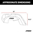 Load image into Gallery viewer, ARIES Jeep Wrangler JK Aluminum Front Inner Fender Liners 1500350 fits Jeep Wrangler - Side View