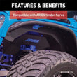 Load image into Gallery viewer, ARIES Jeep Wrangler JK Aluminum Front Inner Fender Liners 1500350 fits Jeep Wrangler - Additional View 6