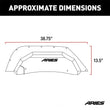 Load image into Gallery viewer, ARIES Jeep Wrangler JK Aluminum Rear Inner Fender Liners 2500350 fits Jeep Wrangler - Side View