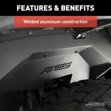 Load image into Gallery viewer, ARIES Jeep Wrangler JK Aluminum Rear Inner Fender Liners 2500350 fits Jeep Wrangler - Additional View 5