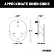 Load image into Gallery viewer, ARIES Jeep Wrangler JK Spare Tire Relocation Carrier 25630AB fits Jeep Wrangler - Side View