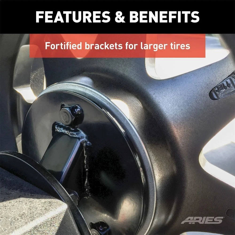 ARIES Jeep Wrangler JK Spare Tire Relocation Carrier 25630AB fits Jeep Wrangler - Additional View 5