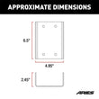 Load image into Gallery viewer, ARIES Jeep Wrangler JK Third Brake Light Extension Bracket 256TBL fits Jeep Wrangler - Side View