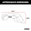 Load image into Gallery viewer, ARIES Jeep Wrangler JL Aluminum Front Inner Fender Liners 1500550 fits 2018-2019 Jeep Wrangler - Side View