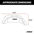 Load image into Gallery viewer, ARIES Jeep Wrangler JL Aluminum Rear Inner Fender Liners 2500550 fits 2018-2019 Jeep Wrangler - Side View