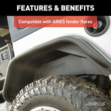 Load image into Gallery viewer, ARIES Jeep Wrangler JL Aluminum Rear Inner Fender Liners 2500550 fits 2018-2019 Jeep Wrangler - Additional View 6