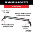 Load image into Gallery viewer, ARIES Jeep Wrangler JL, Gladiator Windshield Light Bar and Brackets 1501306 fits Jeep Wrangler / 2018 Jeep Wrangler Rubico...
