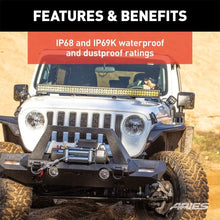 Load image into Gallery viewer, ARIES Jeep Wrangler JL, Gladiator Windshield Light Bar and Brackets 1501306 fits Jeep Wrangler / 2018 Jeep Wrangler Rubico...