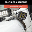 Load image into Gallery viewer, ARIES Jeep Wrangler JL, Gladiator Windshield Light Bar and Brackets 1501306 fits Jeep Wrangler / 2018 Jeep Wrangler Rubico...