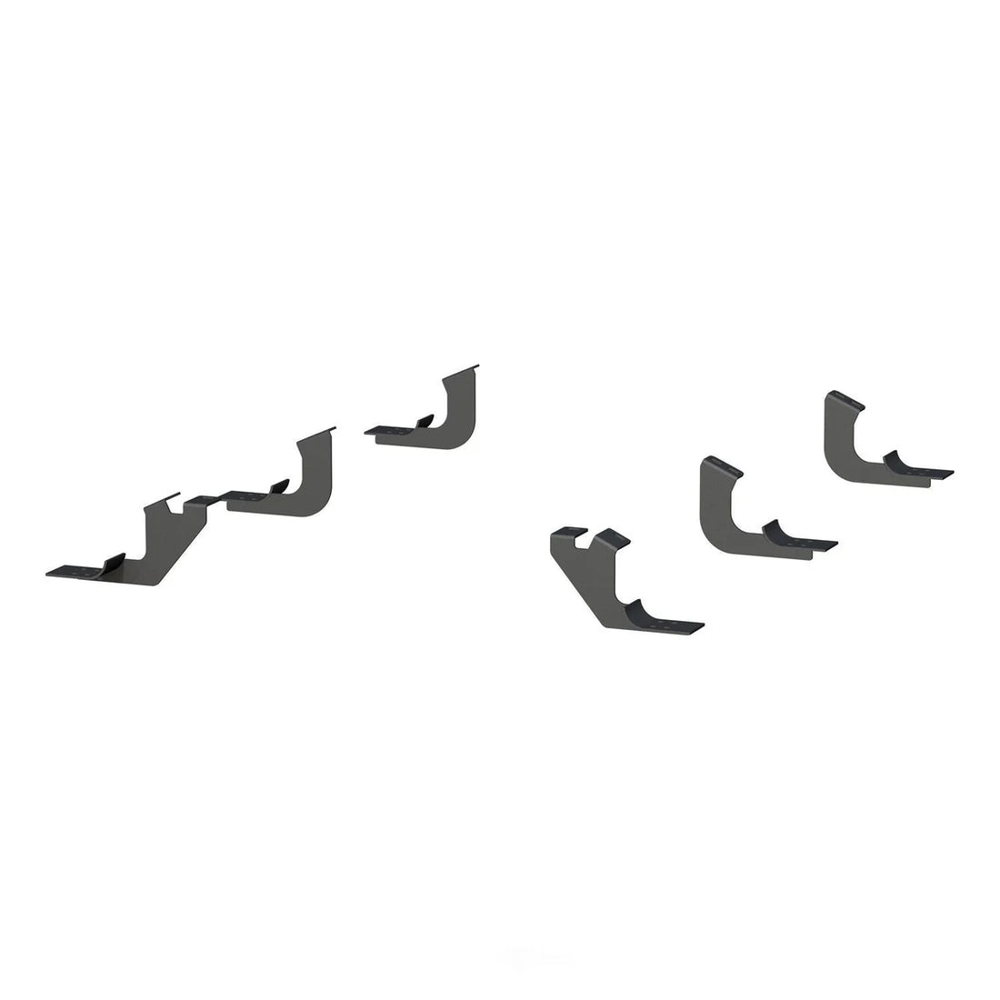 ARIES Mounting Brackets for 6" Oval Side Bars 4521 - Back View