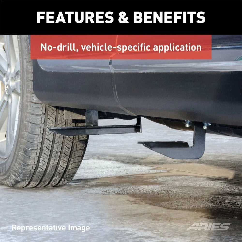 ARIES Mounting Brackets for AeroTread 2051140 - Side View