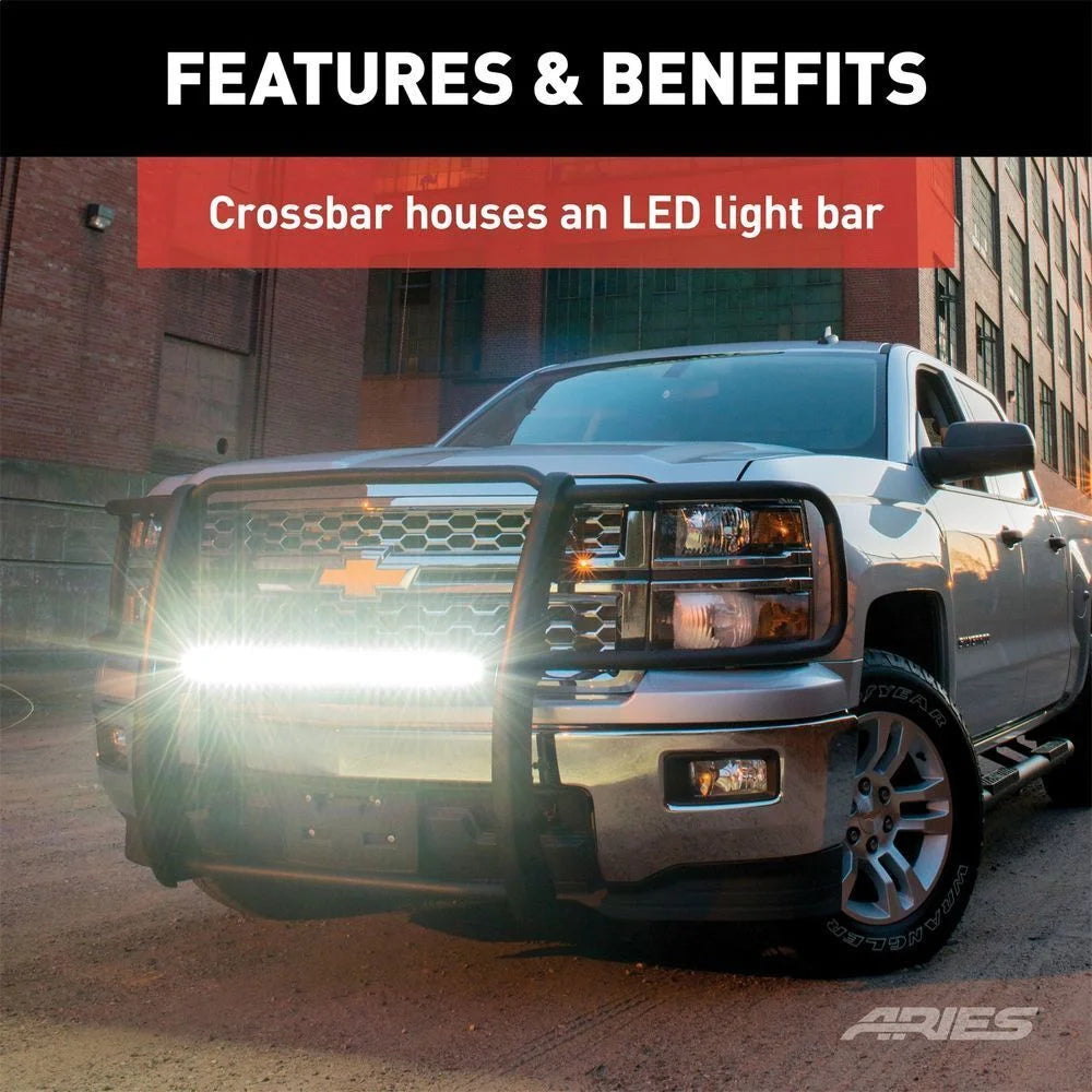 ARIES P2068 Pro Series Black Steel Grille Guard, No-Drill P2068 fits Toyota Tacoma - Additional View 8