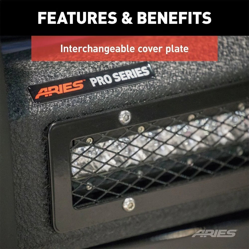 ARIES P2068 Pro Series Black Steel Grille Guard, No-Drill P2068 fits Toyota Tacoma - Additional View 9