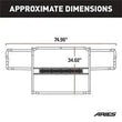 Load image into Gallery viewer, ARIES P2068 Pro Series Black Steel Grille Guard, No-Drill P2068 fits Toyota Tacoma - Main Product View