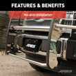 Load image into Gallery viewer, ARIES Polished Stainless Grille Guard 3067-2 fits Ford F-250 Super Duty / F-350 Super Duty - Additional View 8
