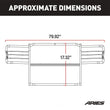 Load image into Gallery viewer, ARIES Polished Stainless Grille Guard 4076-2 fits 2003-2009 Hummer H2 - Installation View