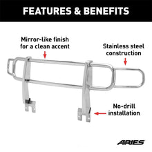 Load image into Gallery viewer, ARIES Polished Stainless Grille Guard 4077-2 fits 2006-2010 Hummer H3 / H3T - Additional View 5