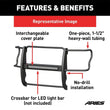 Load image into Gallery viewer, ARIES Pro Series Black Steel Grille Guard P4088 fits Chevrolet Colorado / GMC Canyon - Additional View 7