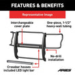 Load image into Gallery viewer, ARIES Pro Series Black Steel Grille Guard with Light Bar 2170022 fits Chevrolet Colorado / GMC Canyon - Additional View 5