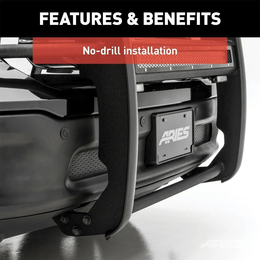 ARIES Pro Series Black Steel Grille Guard with Light Bar 2170022 fits Chevrolet Colorado / GMC Canyon - Additional View 9