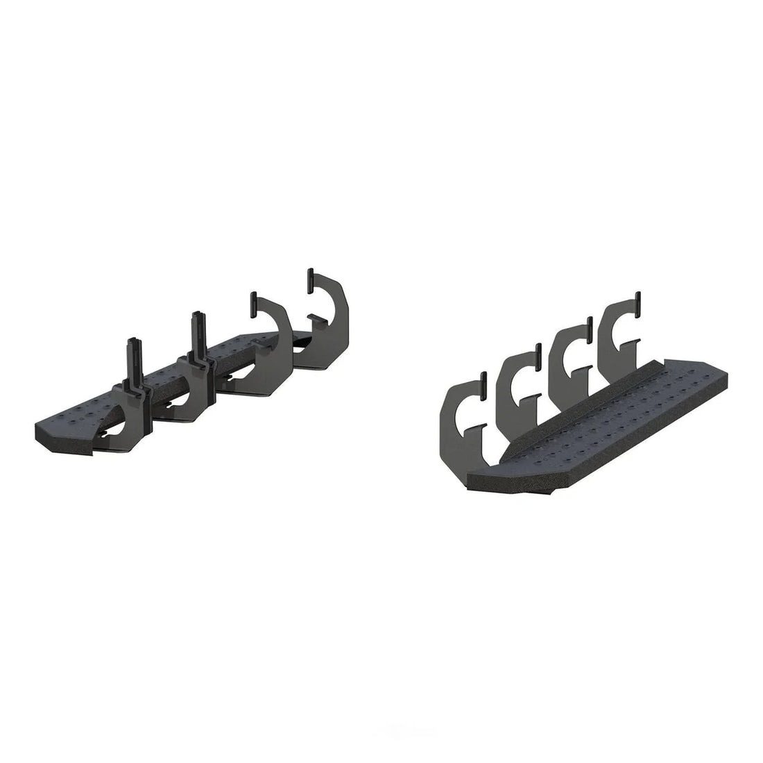 ARIES RidgeStep 6-1/2" x 53" Black Steel Running Boards 2055529 fits 2007-2018 Chevrolet Silverado 2500 Hd / 2007-2018 Che...