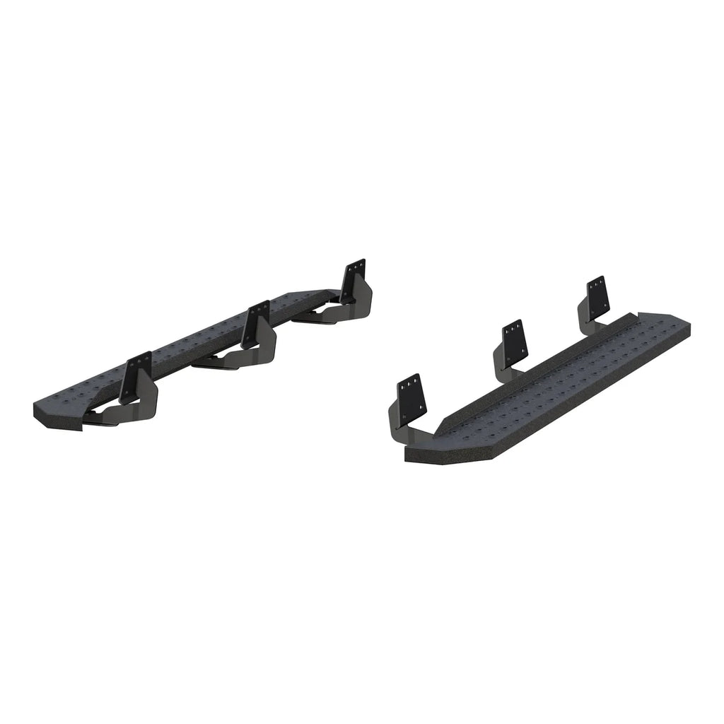 ARIES RidgeStep 6-1/2" x 75" Black Steel Running Boards 2055550 fits Ram 1500