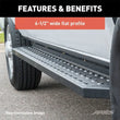 Load image into Gallery viewer, ARIES RidgeStep 6-1/2" x 75" Black Steel Running Boards 2055532 fits Chevrolet Colorado / GMC Canyon - Additional View 7