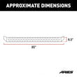 Load image into Gallery viewer, ARIES RidgeStep 6-1/2" x 85" Black Steel Running Boards 2055515 fits Ram 1500 / 2500 / 3500 / 4500 / 5500 - Back View