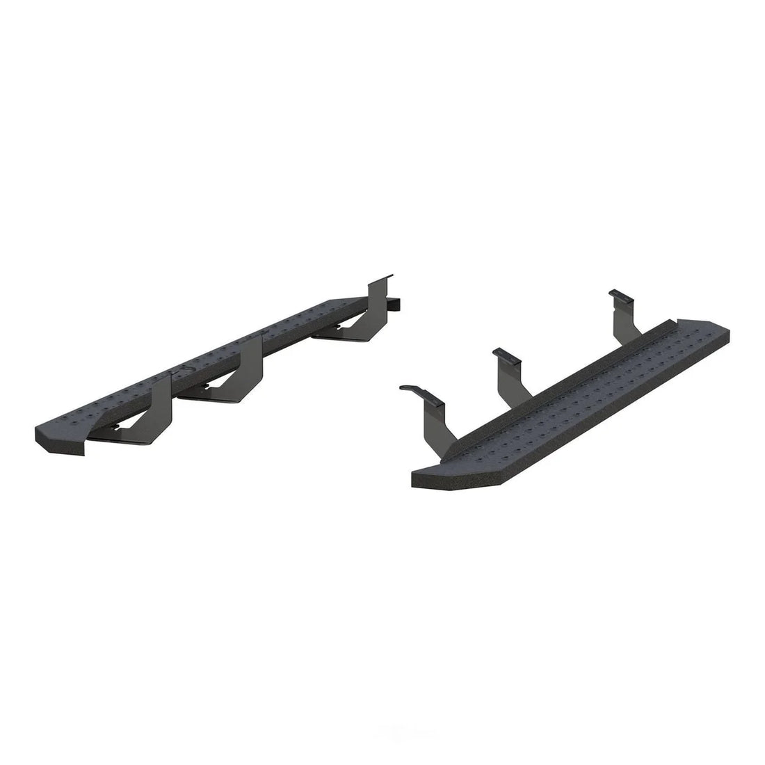 ARIES RidgeStep 6-1/2" x 85" Black Steel Running Boards 2055528 fits 2007-2019 Toyota Tundra - Side View