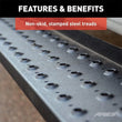 Load image into Gallery viewer, ARIES RidgeStep 6-1/2" x 85" Black Steel Running Boards 2055538 fits Honda Ridgeline - Additional View 6