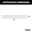 Load image into Gallery viewer, ARIES RidgeStep 6-1/2" x 91" Black Steel Running Boards 2055541 fits Chevrolet Silverado / GMC Sierra CREW CAB - Back View
