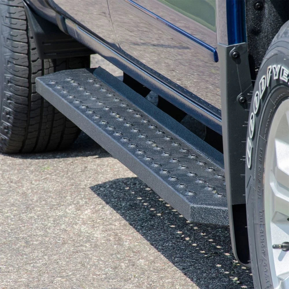 ARIES RidgeStep 6-1/2" x 91" Black Steel Running Boards 2055541 fits Chevrolet Silverado / GMC Sierra CREW CAB - Additiona...