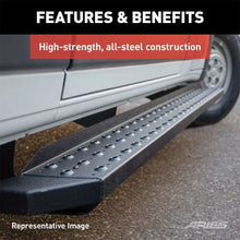 Load image into Gallery viewer, ARIES RidgeStep 6-1/2" x 96", 36" Black Steel Running Boards (No Brackets) C3696 fits 1999-2014 Ford E-150 / 1999-2014 For...