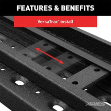 Load image into Gallery viewer, ARIES RidgeStep 6-1/2" x 96", 36" Black Steel Running Boards (No Brackets) C3696 fits 1999-2014 Ford E-150 / 1999-2014 For...