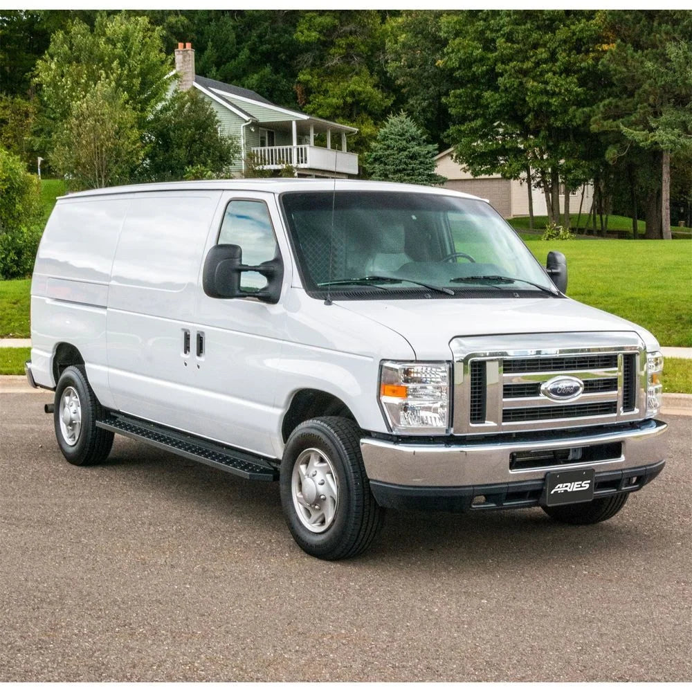 ARIES RidgeStep 6-1/2" x 96", 36" Black Steel Running Boards 2055545 fits Ford Transit - Additional View 9