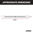 Load image into Gallery viewer, ARIES Rocker Step Running Boards 2074101 fits Jeep Wrangler JK Unlimited - Back View
