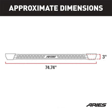 Load image into Gallery viewer, ARIES Rocker Step Running Boards 2074101 fits Jeep Wrangler JK Unlimited - Back View