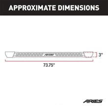 Load image into Gallery viewer, ARIES Rocker Step Running Boards 2074118 fits 2018-2019 Jeep Wrangler JL Unlimited - Back View
