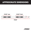Load image into Gallery viewer, ARIES S225044-2 4-Inch Oval Polished Stainless Steel Nerf Bars S225044-2 fits Ram 1500