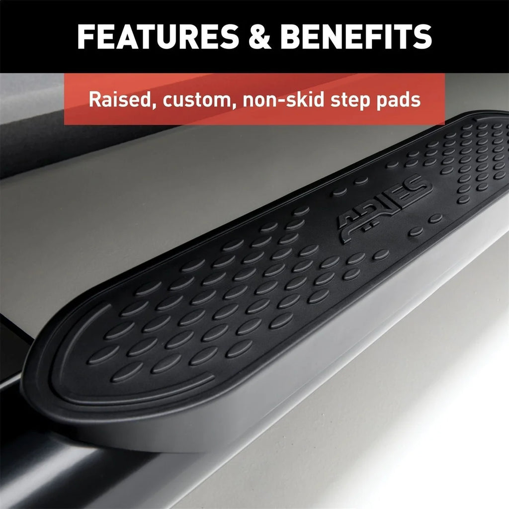 ARIES S225044 4-Inch Oval Black Steel Nerf Bars S225044 fits Ram 1500 - Additional View 12