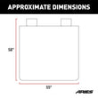 Load image into Gallery viewer, ARIES Seat Defender 58" x 55" Removable Waterproof Black Bench Seat Cover 3146-09 - Side View