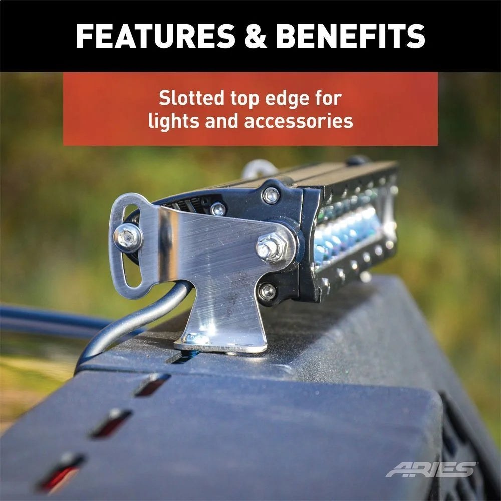 ARIES Switchback Black Aluminum Headache Rack 1110111 fits Dodge Ram / Ram 1500 / 2500 / 3500 - Additional View 8