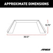 Load image into Gallery viewer, ARIES TrailChaser Aluminum Front Bumper Angular Brush Guard 2081101 fits 2007-2019 Jeep Wrangler - Side View