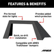 Load image into Gallery viewer, ARIES TrailChaser Aluminum Front Bumper Angular Brush Guard 2081101 fits 2007-2019 Jeep Wrangler - Back View