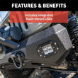Load image into Gallery viewer, ARIES TrailChaser Aluminum Front Bumper Corners with LEDs 2081205 fits Jeep Wrangler / Gladiator - Installation View